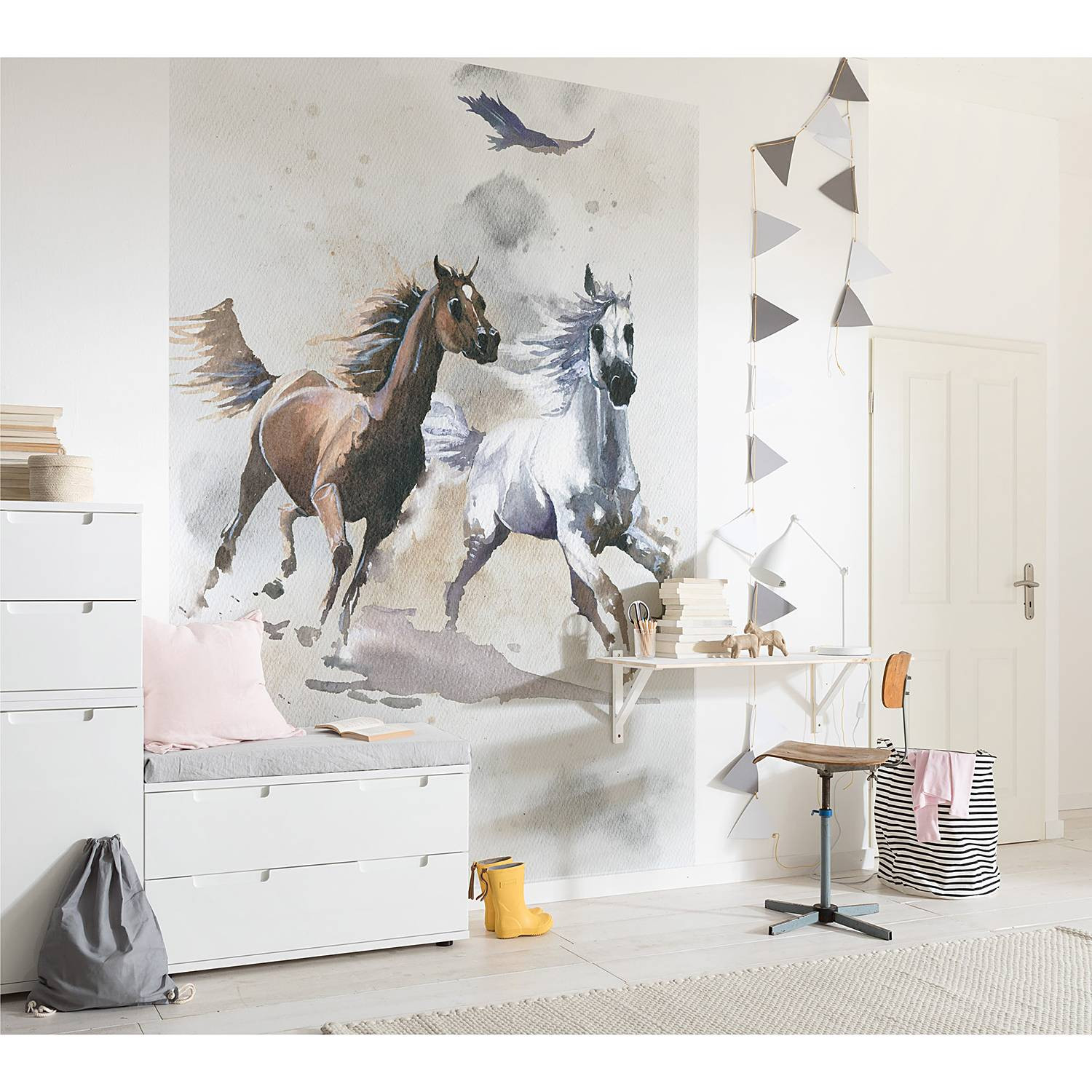 home24 Fotobehang Wild Ride Multicolour B: 200 cm, H: 280 cm