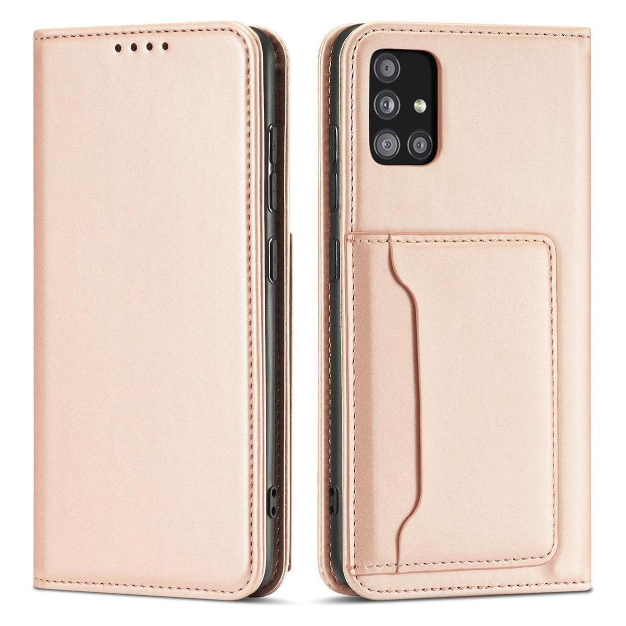Hurtel Magnetkartenhülle Hülle für Samsung Galaxy A13 5G Tasche Geldbörse Kartenhalter Pink (Samsung Galaxy A13 5G) (1404978613)