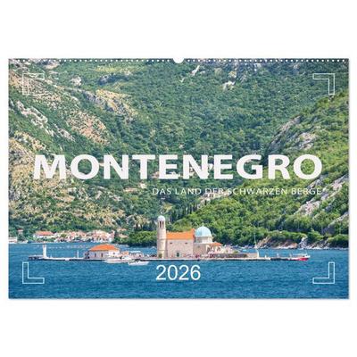 Montenegro - Das Land der schwarzen Berge (Wandkalender 2026 DIN A2 quer), CALVENDO Monatskalender