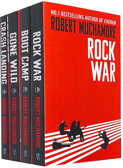 HODDER PUBLISHING Rock War Series 4 Book Set by Robert Muchamore – Music, Fame & Teen Drama Collection