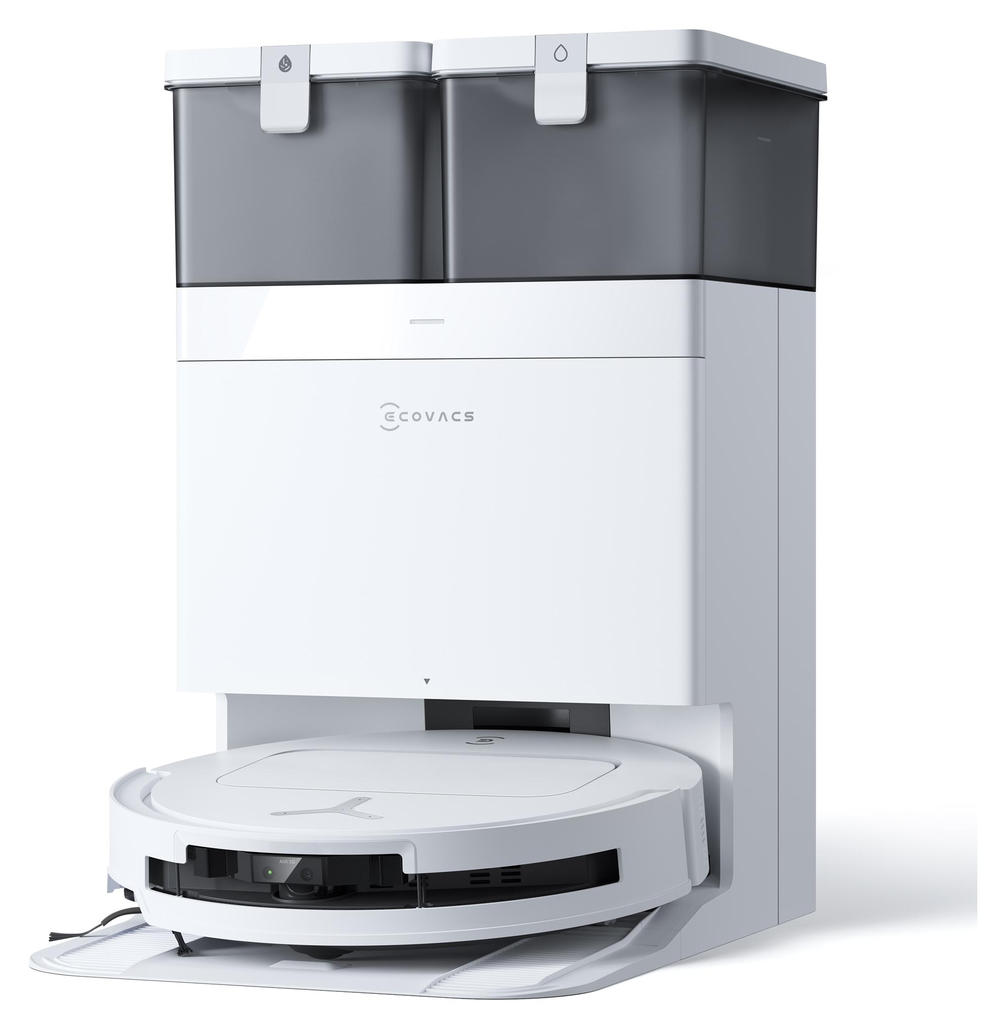 ECOVACS Saug-/Wischroboter DEEBOT T50 PRO OMNI mit OMNI-Station und ultradünnem Design White One Size