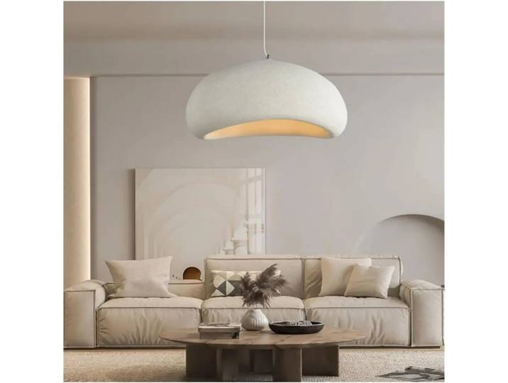 Joyinled E27 pendentif LED 30/50 cm ovale résine suspendue Compatible avec la salle à manger lampe lustre luminaires pendentif éclairage