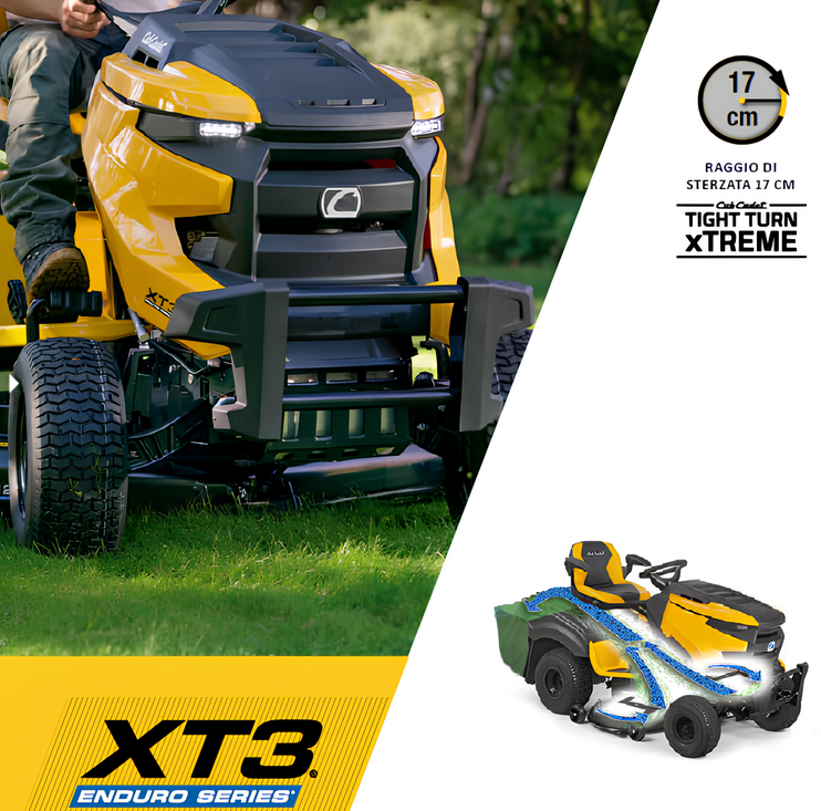 Cub Cadet XT3 QS127 trattorino larghezza taglio 127 cm , c.c. 726 trasmissione Hydro con blocco del differenziale