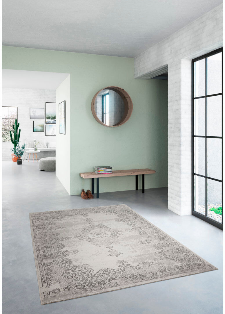 Three Posts Bacall Rectangle Oriental Area Rug Beige Rectangle 120 x 170cm