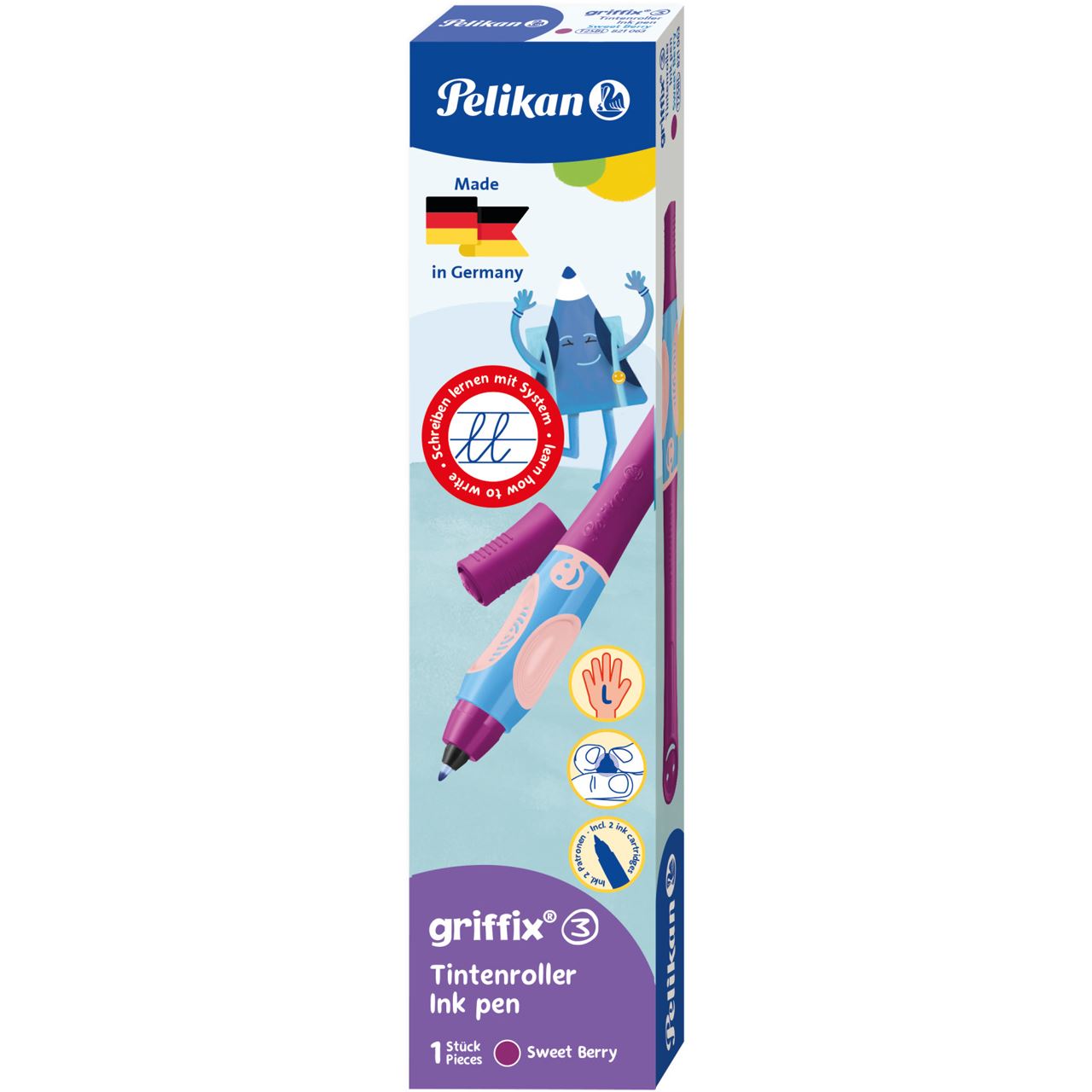 Pelikan griffix Tintenschreiber Linkshänder Sweet Berry Faltschachtel