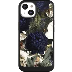 Nivocase Hülle für Apple iPhone 13 Handyhülle NIVOcore Case Schwarz Blumen Utart Vintage (Apple iPhone 13), Smartphone Hülle, Schwarz