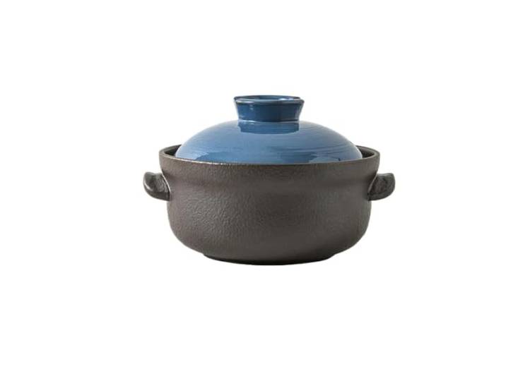 Keramiktopf for Kochen von Tonauflauf Küchen-Kochgeschirr-Eintopf, großer Suppentopf, Kochtopf(1PC 2L POT)