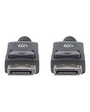 Manhattan DisplayPort-Kabel DisplayPort M M 2 m 1.1 geformt verriegelt Schwarz (307116)