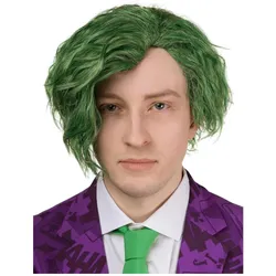 Metamorph Joker Perücke Heath - Kostüm Perücke für Fasching