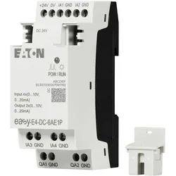 Eaton 197516 Ein-/Ausgangserweiterung für easyE4, 24VDC, Eingänge analog: 4, Ausgänge analog: 2, Push-In EASY-E4-DC-6AE1P