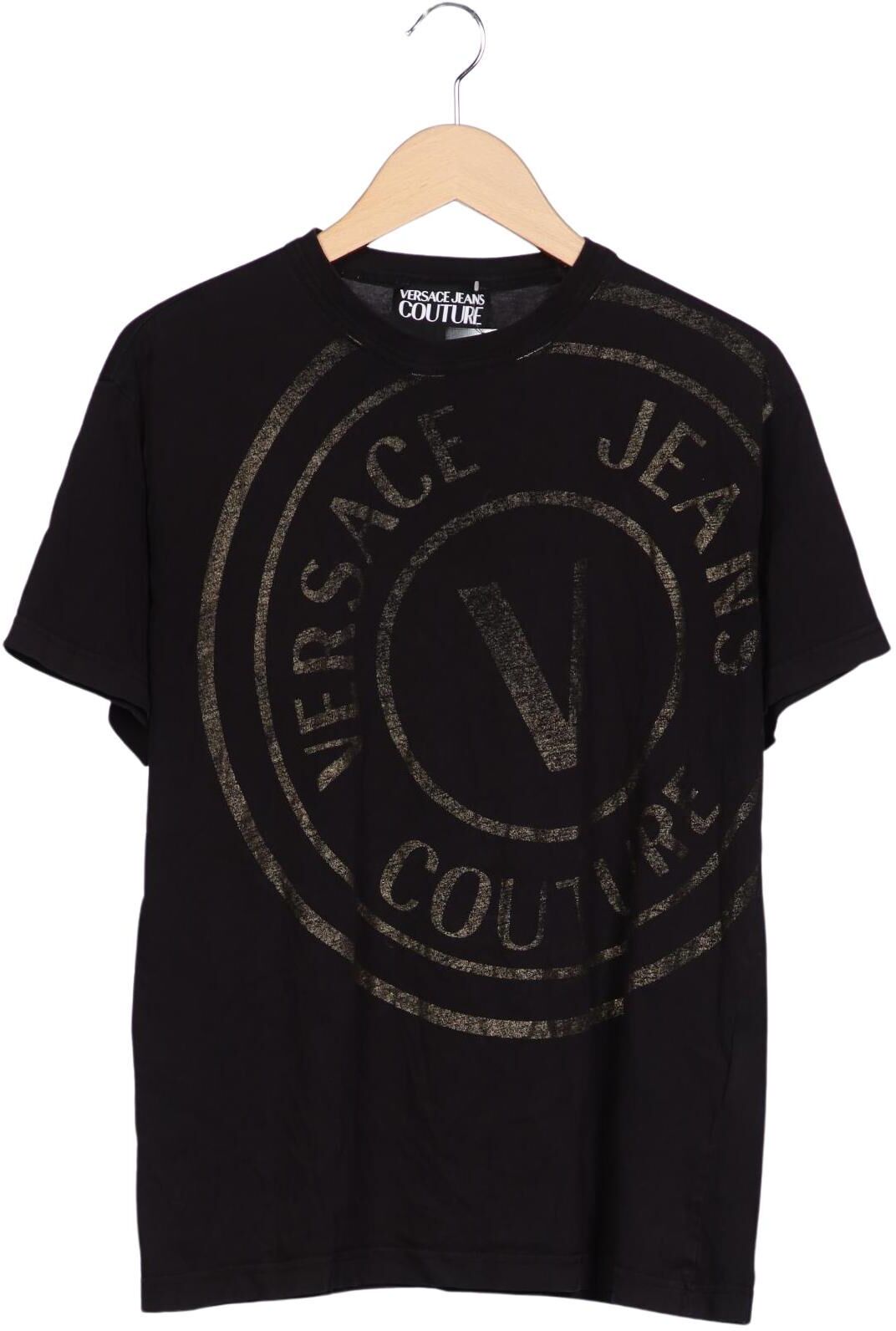 Versace Jeans Couture Herren T-Shirt, Schwarz, Gr. M, Baumwolle - Second Hand