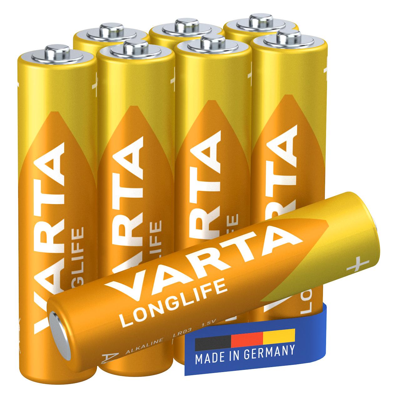 Varta Longlife (8 Stk., AAA, 1200 mAh) (4103101418)