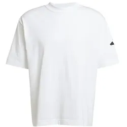 adidas Essentials Lose Fit Three Bar T-Shirt Herren - white/black
