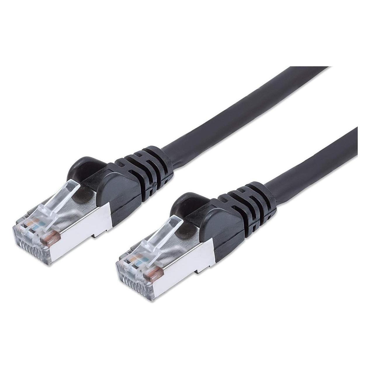PremiumCord Patchkabel CAT6a S-FTP, RJ45-RJ45, AWG 26/7 0,25m schwarz (S/FTP, CAT6a, 0.25 m) (sp6asftp002C)