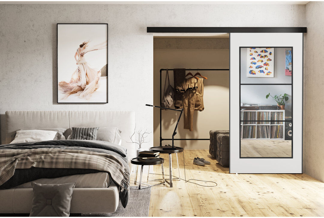 Brayden Studio DOOR TORI 1 White 102cm x 205cm