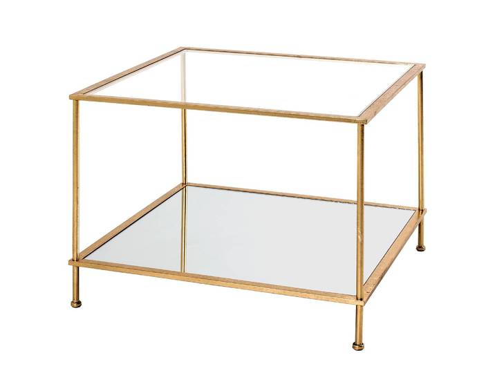 Table basse Casa View I 60 x 45 x 60cm Doré