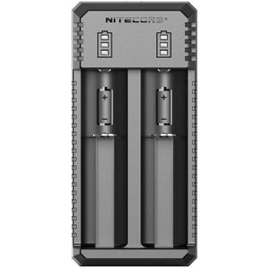 Nitecore Akku-Ladegerät USB UI2, universal, 2 Ladeschächte
