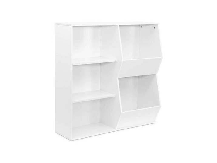 Meuble de rangement enfant blanc. 4 étagères