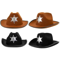 Jono Toys Cowboyhut mit Sternenkindern, Farbe 2 mal geas