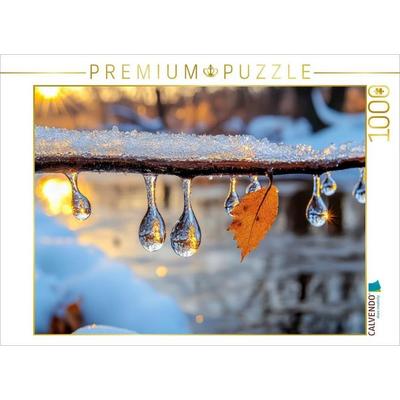 CALVENDO Puzzle Glitzernde Eistropfen im Sonnenschein | 1000 Teile Lege-Größe 64x48cm Foto-Puzzle für glückliche Stunden, Sonstige von , Calvendo