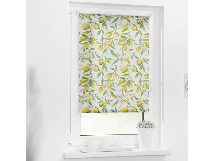 Store enrouleur sans perçage Limone 45 x 150cm Jaune