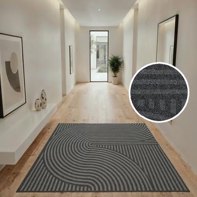 Fußmatte OTTO HOME "Sammo, Schmutzfangmatte, Teppich, für Hausflur und Wohnbereiche", grau (anthrazit), B:140cm H:5mm L:190cm, Kunstfaser, Teppiche, Fußmatte, Indoor, Eingangsmatte, Design, Scandi, Zen, rutschfeste Unterseite