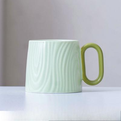Uplifted Trends Cream Style Ceramic Coffee Mug For Breakfast And Office turquoise