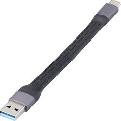 Renkforce USB-Kabel USB 2.0 0.15 m Schwarz Flexibel, mit LED RF-6738048