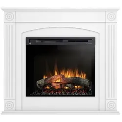 OutInFire ATRATO – Freistehender elektrischer LED-Bodenkamin – Mattweiß 28"- 120x107,5x29