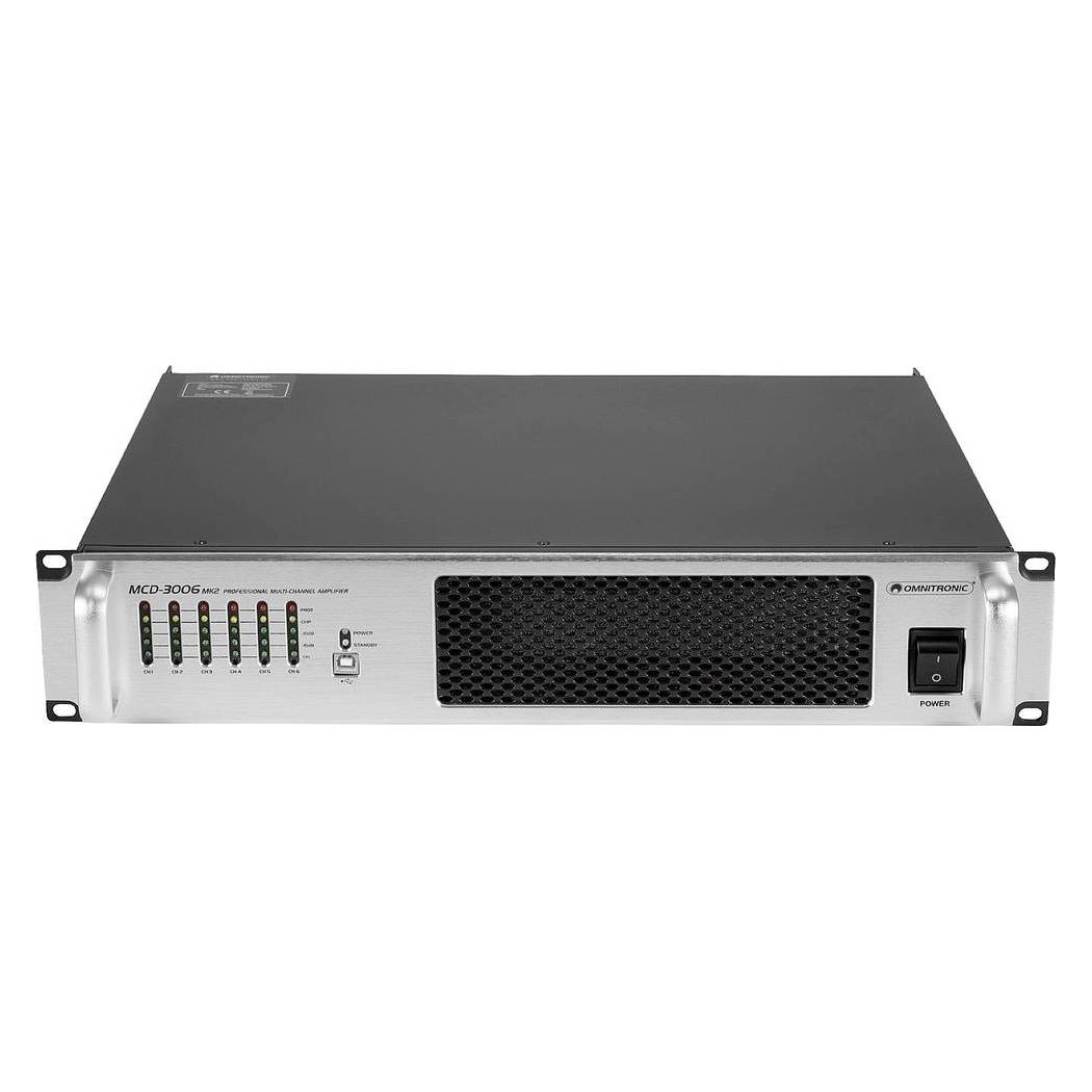 Omnitronic MCD-3006 MK2 6-Kanal-Installationsendstufe (Endstufe, Verstärker) (10452415)