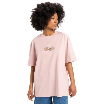 Funktionstop QUIKSILVER "Yaima Boyfriend", Damen, Gr. M, lila (pale mauve), Obermaterial: 100% Baumwolle., Tops