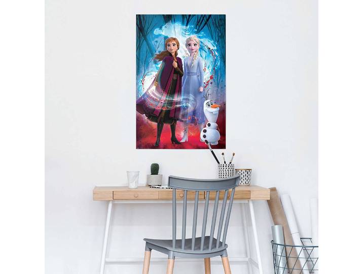 Poster La Reine des neiges 2 Papier Bleu 61 x 92 x 0cm