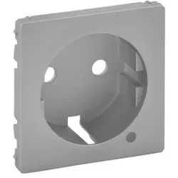 Legrand 754852 Valena Life Abdeckung Schutzkontaktsteckdose LED Farbe: Aluminium
