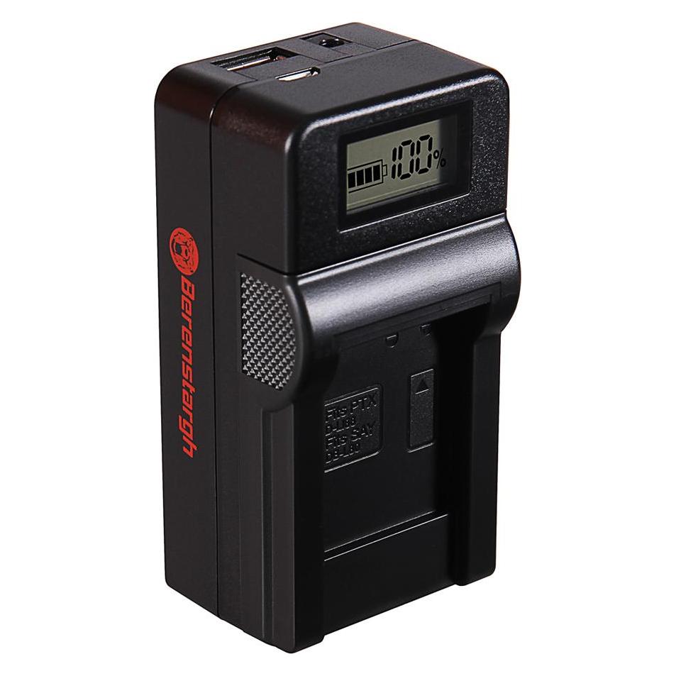 Berenstargh Synchron USB Ladegerät f. Pentax D-LI88 Optio H90 P70 P80 W90 WS80 D-LI88 D-LI88 Sanyo (Kamera Akku Ladegerät) (61064275)