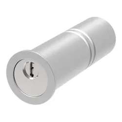 Schlüsseltresor Rohrtresor Schlüsselsafe Feuerwehrschlüsseldepot mit Kernziehschutz, Aluminium, L143 x Ø50 mm