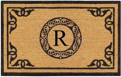 "A1 Home Collections Hand Crafted Welcome Indoor Outdoor Mats Monogrammed Entryway Welcome Front Doormat 30""X48"""