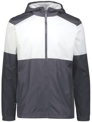 Holloway 229628 Youth SeriesX Hooded Jacket in Carbon/White size Large   Polyester