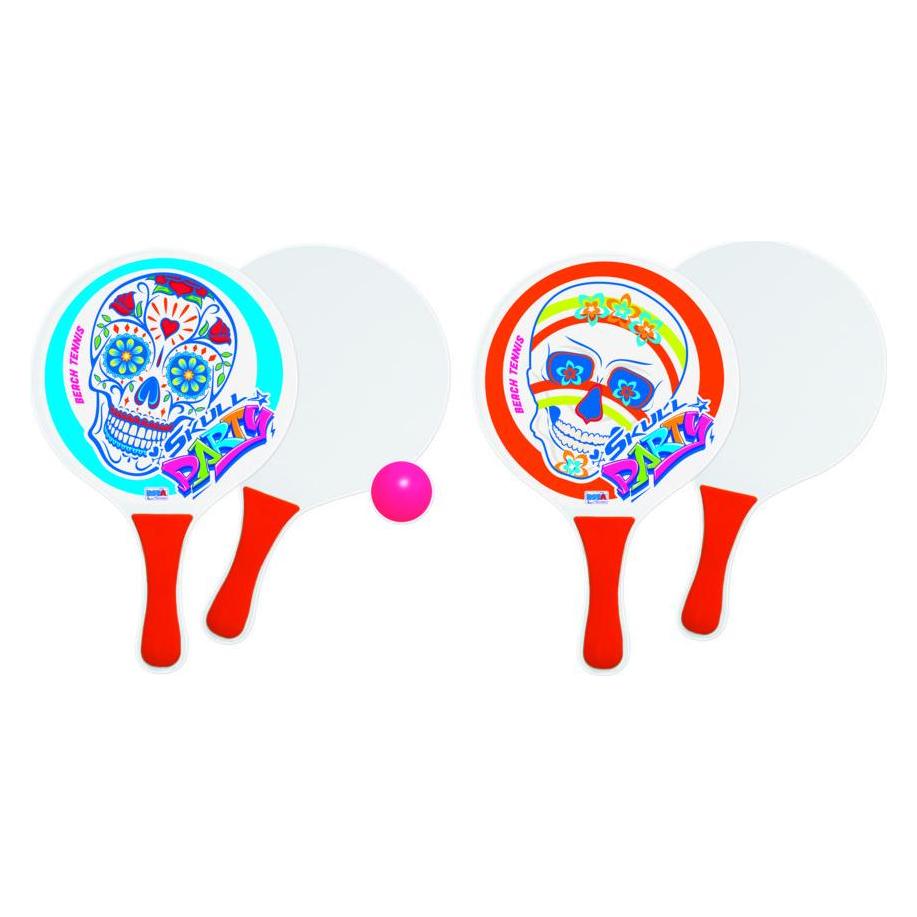 Rs Toys 8 mm Wooden Rackets With Skull Graphic (36932680)