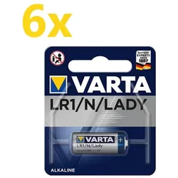 6x Varta Professional Electronics 4001 Lady Batterie 1er Blister