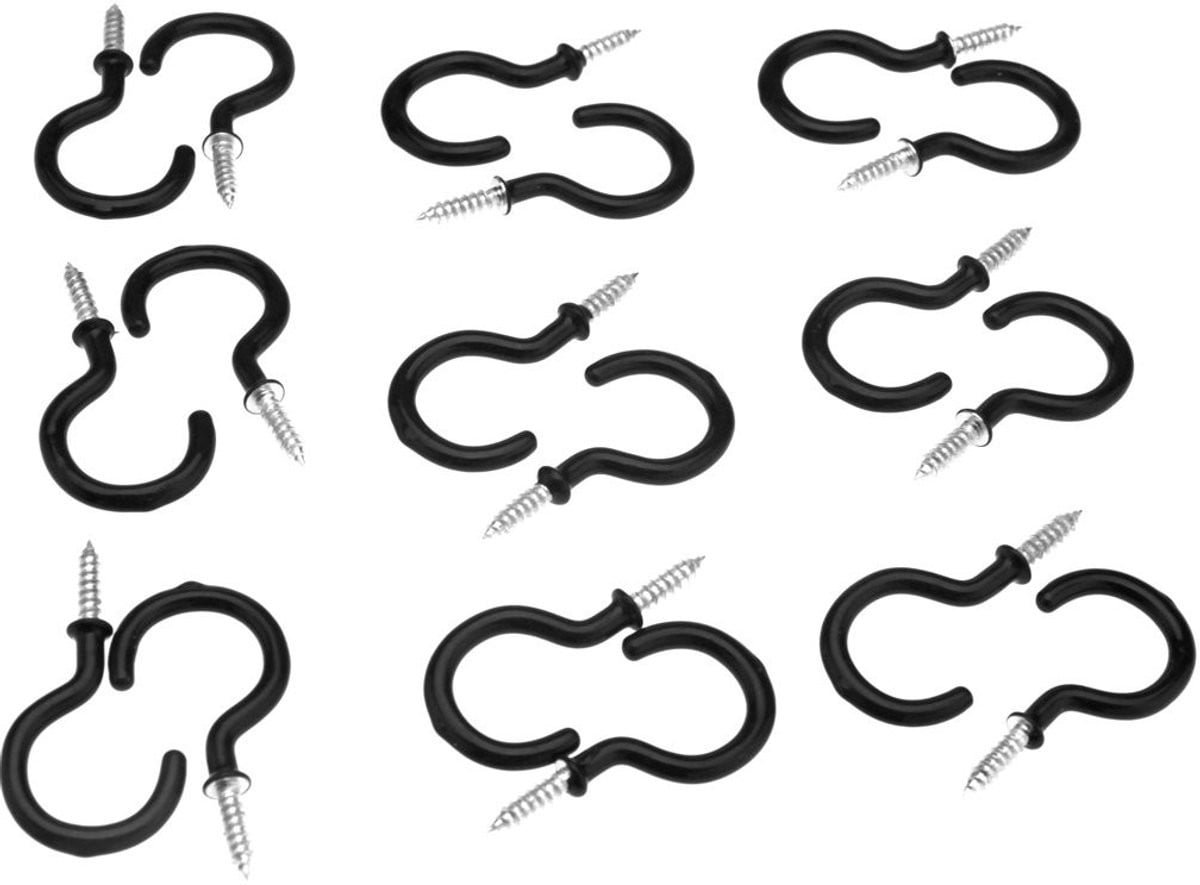 Merkloze Mug Hooks - 20 stuks - Ophanghaakjes - Zwart