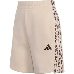 ADIDAS Damen Shorts Seasonal Essentials 3-Streifen, Größe XXL in Braun Braun