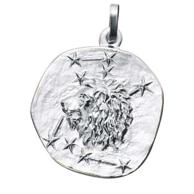 Sternzeichenanhänger JOBO "Anhänger Sternzeichen", silber (silber 925), Schmuckanhänger, Damen, Löwe, Silber 925 (Sterlingsilber), 925 Silber rund