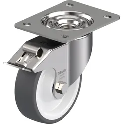 Blickle, Möbelrollen, 754900 LKX-POTH 125XK-3-FI Lenkrolle mit Feststeller Rad-Durchmesser 125 mm