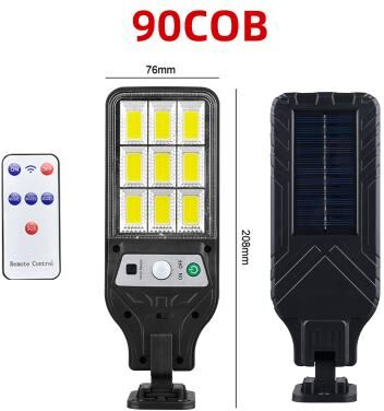 Silver Stone Store Sunlight Motion Sensor Light, Waterproof Garden Street Outdoor Lamp, Solar Outdoor Lights Wall Lamp For Garden 90cob