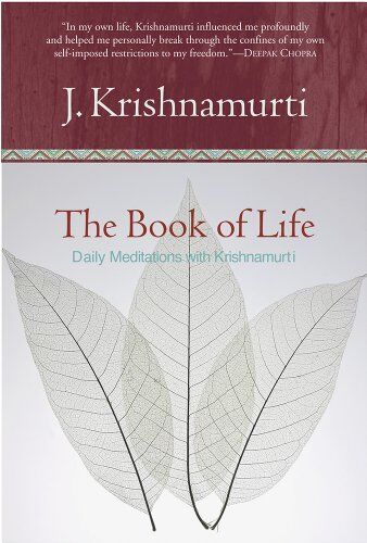 Jiddu Krishnamurti - Book of Life, The: Daily Meditations with Krishnamurti - Preis vom 09.10.2026 07:28:09 h