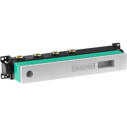 Hansgrohe RainSelect Grundkörper für 2 Verbraucher – schallentkoppelt, horizontal montierbar, DN15/DN20, Rp 3/4, Einbautiefe 87–122 mm