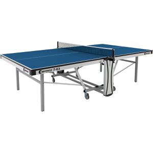 Sponeta Tischtennisplatte S 7-63, 25 mm Platte, Indoor, 274 x 152,5 x 76 cm, blau, rollbar & klappbar, ITTF Zulassung