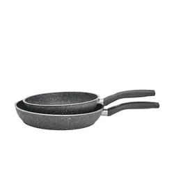 KHG Pfannenset   ¦ schwarz ¦ Aluminium