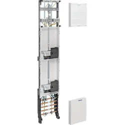 Hager ZH53W3N Komplettfeld, universZ, 1350mm, 2 Zählerplätze, 1-feld, mit Zählersteckklemme