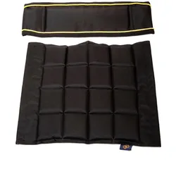 Bezug ONE für Regiestuhl Sitz-und Rückenkissen mit 2 Klettverschlüssen beige/braun ONESIZE